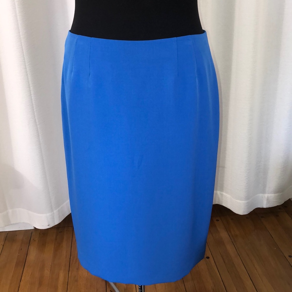 Kasper Blue Suit Skirt